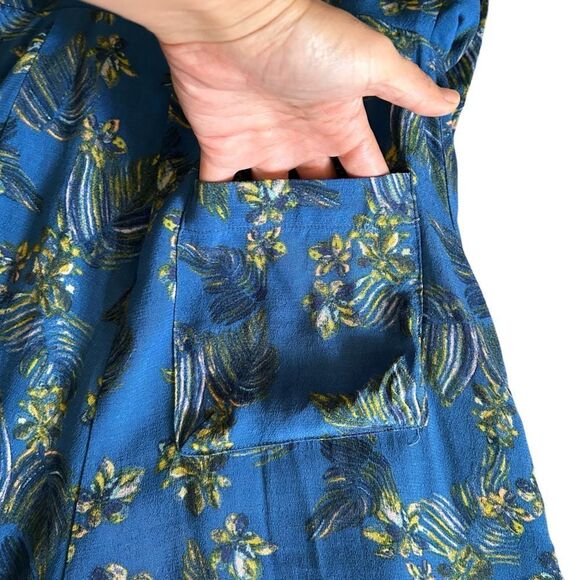 Free People | Floral Jumpsuit with Pockets, Size 2 - Picture 6 of 11